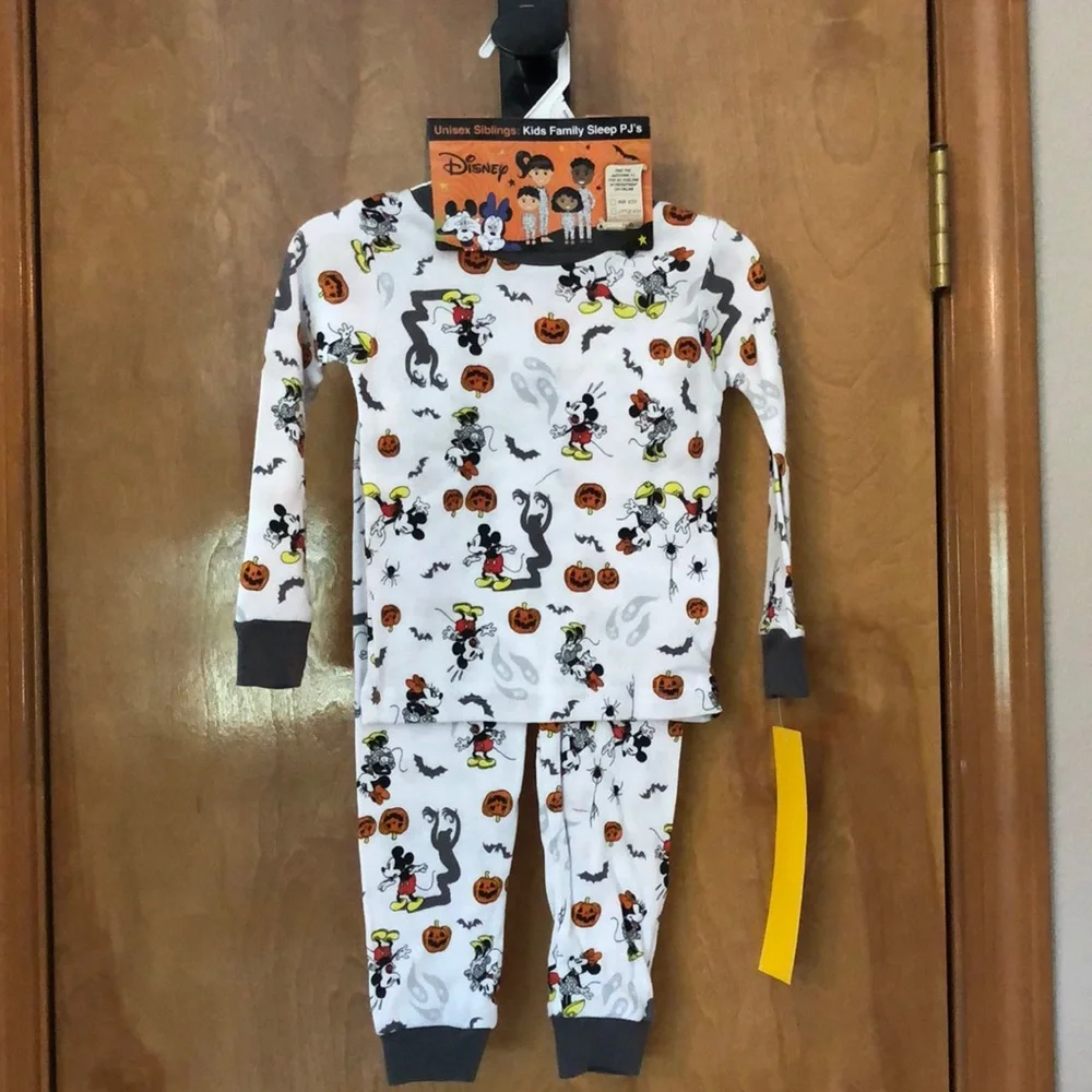 Disney Mickey Minnie Mouse Halloween 2 piece sleep PJ’s gender neutral